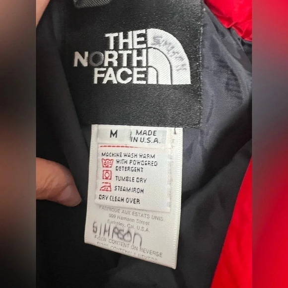 Vintage unisex NORTH FACE Red Goretex Waterproof Ski Snow Pants USA Made Medium - Picture 5 of 6